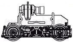 PIKO ET52600-34 - H0 - Getriebe mit Drehgestell 1 - DC (Federpaket)